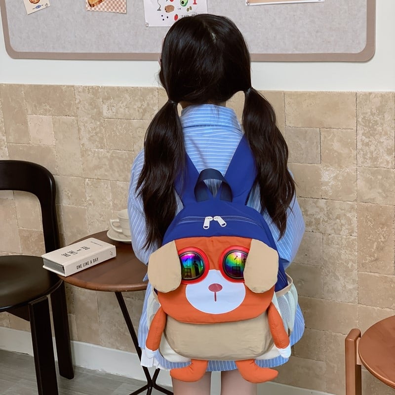 Dječji ruksak, unisex, od najlona, lagan i prozračan, s proširivim kapacitetom i zaštitom leđa