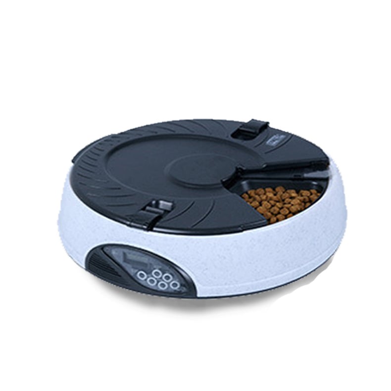 Автоматичен подавач за храна за домашни любимци – 6 хранения, таймер, разглобяем Pf-18, подходящ за кучета и котки