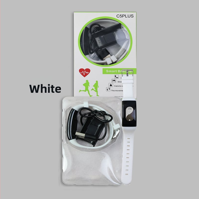 C5Plus sporta viedā aproce ar sirdsdarbības ātruma mērīšanu, asinsspiedienu, skābekļa līmeni asinīs, miega uzraudzību un soļu skaitīšanu