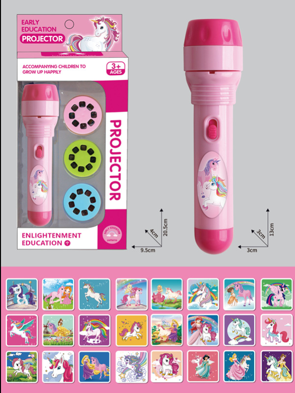 Παιδικό προβολικό φανάρι-παιχνίδι με μοτίβα εντόμων, δεινοσαύρων και μικρών ζώων; πλαστική κατασκευή; κατάλληλο για ηλικίες 4–6 ετών