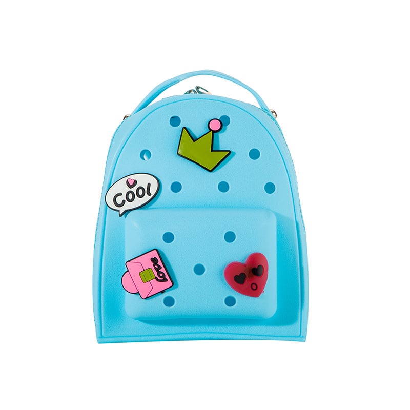 Silikoonist seljakott stempelmustriga, armas lapse stiil, naiste jaoks mõeldud disain, veekindel, kõver õla-rihm