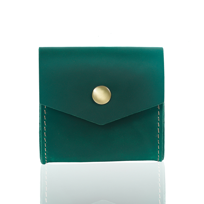 Novčanik za kovanice od prave kože, gornji sloj teleće kože, 1-sklopni dizajn, proširiva funkcija, unisex