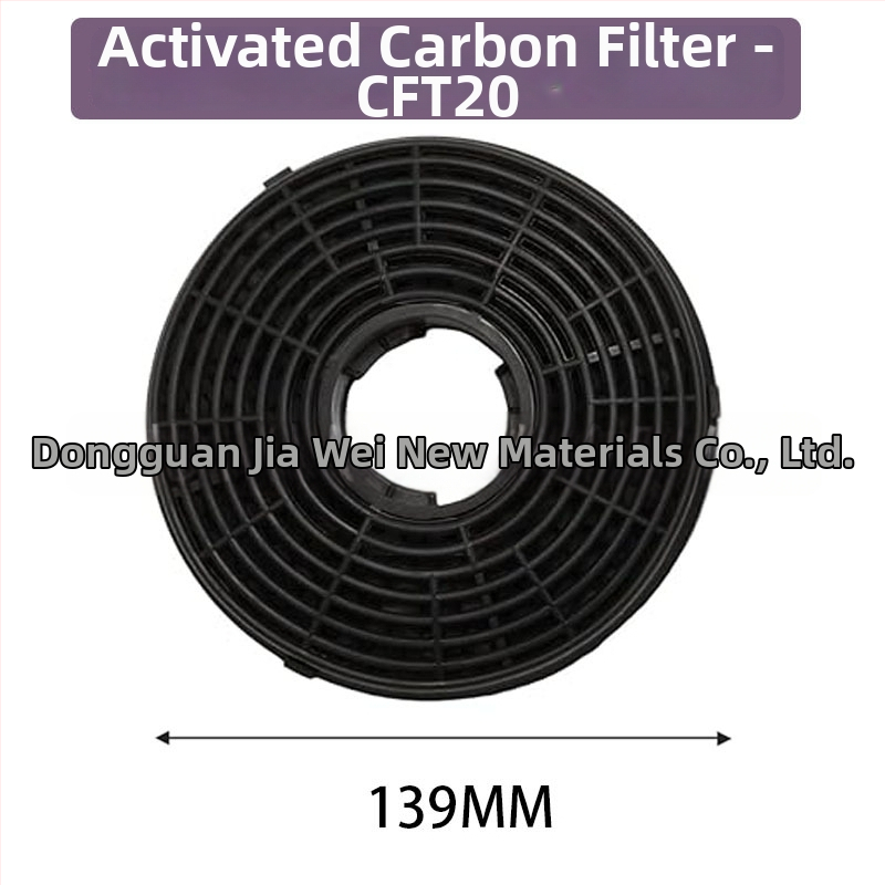 Aktiivsüsinikfiltr köögiventilaatorile – sisseehitatud paigaldus, toote tüüp: õli filtrielement, mudel Activated carbon filter, kaal 80–175 g, turule tuuakse 2025