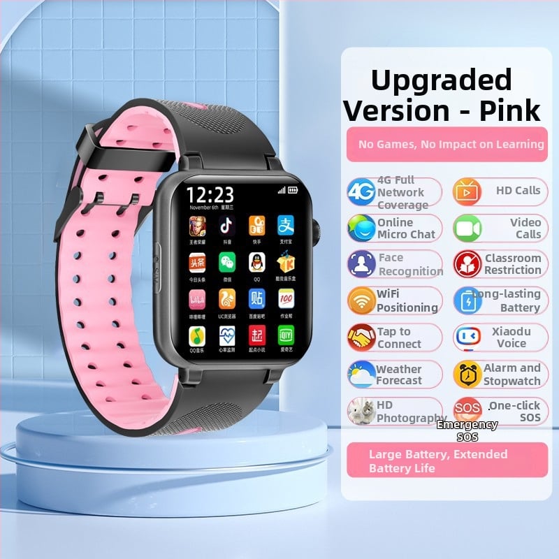 Pametni sat s 5G Androidom, SIM karticom, NFC, Bluetooth pozivi, AMOLED zaslon, praćenje srčanog ritma i tjelesne temperature (AMOLED zaslon; SIM kartica; NFC; Bluetooth pozivi; Praćenje srčanog ritma i tjelesne temperature)