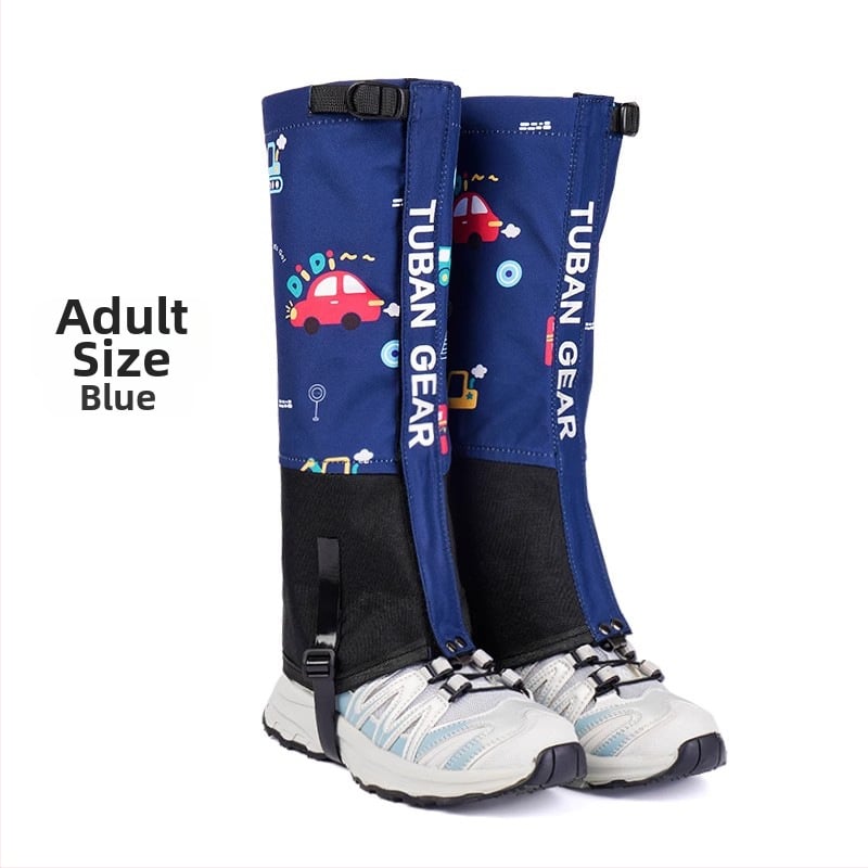 Gyerekeknek szóló hóálló lábszárvédő és cipővédő, fa konstrukció, Nad- márka, sportos stílus, tavaszi kültéri használat