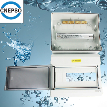 HA серия външна/вътрешна пластмасова водоустойчива разпределителна кутия за осветление, 4–12 вериги, IP65, ABS капак, PC корпус, монтаж на повърхност/стена