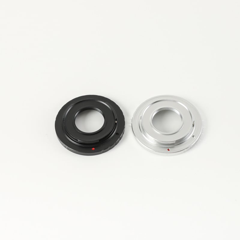 Аксесоари за обективи: адаптерен пръстен C-монт към EOS-R, алуминиева сплав, товароподемност 6–10 кг