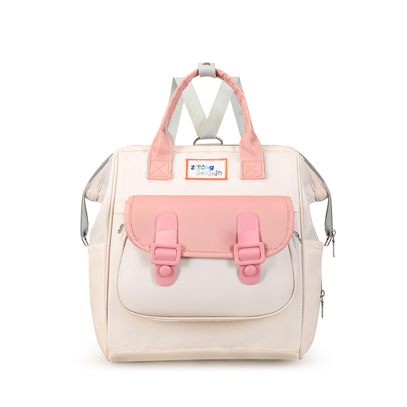 Szülő-gyermek hátizsák – Oxford anyag, poliészter bélés, összefűzött mintázat, ívelt vállpántok