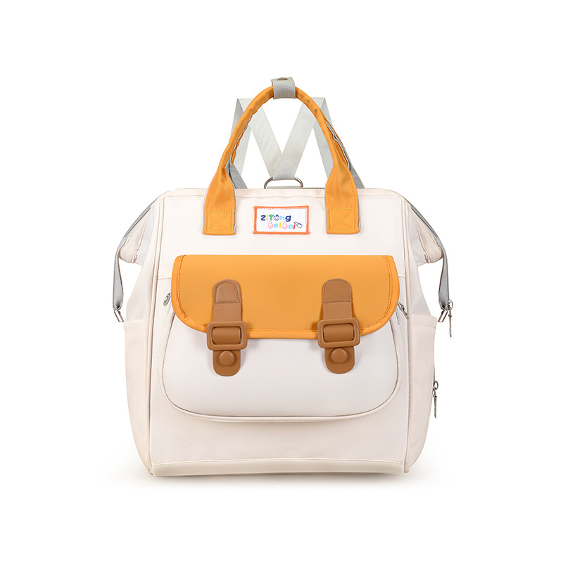 Szülő-gyermek hátizsák – Oxford anyag, poliészter bélés, összefűzött mintázat, ívelt vállpántok