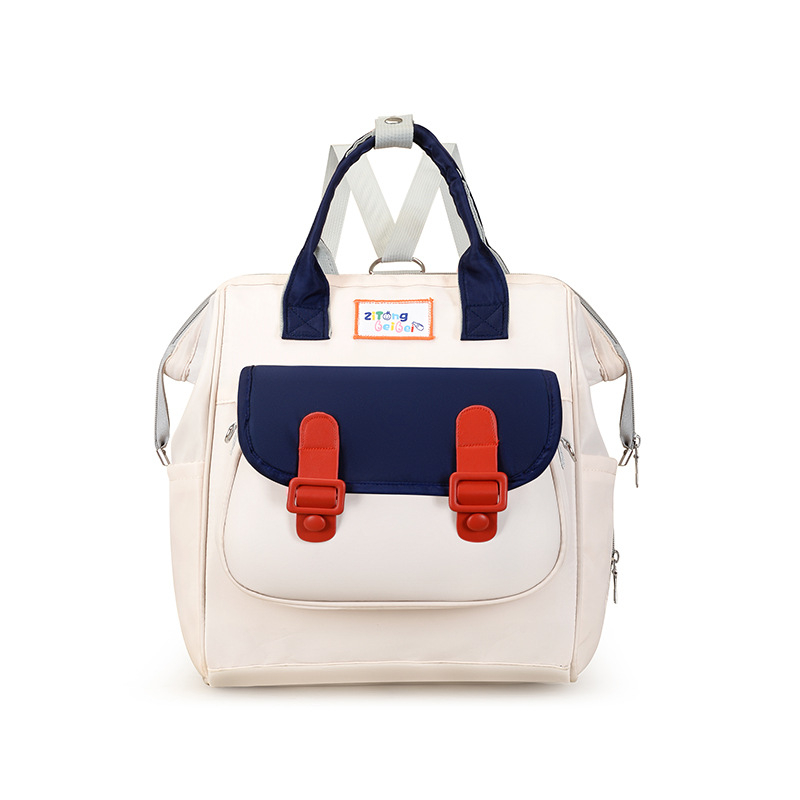 Szülő-gyermek hátizsák – Oxford anyag, poliészter bélés, összefűzött mintázat, ívelt vállpántok