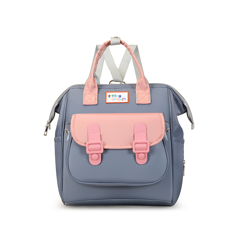 Szülő-gyermek hátizsák – Oxford anyag, poliészter bélés, összefűzött mintázat, ívelt vállpántok