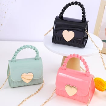 Dječja crossbody torba ABS+PC, vodootporna, ultralaka, bez podloge, jednobojni uzorak