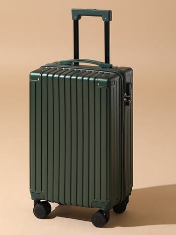 Unisex kofer od polikarbonata s tihim okretljivim kotačićima, aluminijski okvir, velika kapaciteta, zatvaranje na zatvarač, težina 5 kg