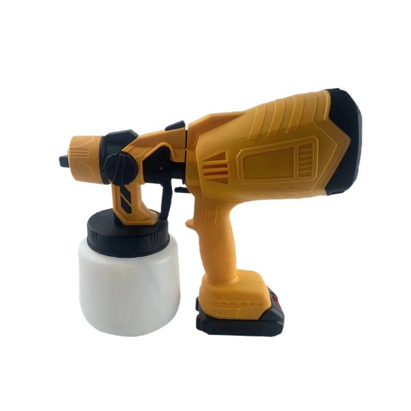 Ηλεκτρικό πιστόλι ψεκασμού με επαναφορτιζόμενη μπαταρία λιθίου, 21V, υψηλή ατμοποίηση για βαφές σε βάση νερού λατέξ