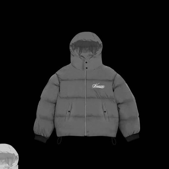 Jachetă unisex cu glugă în stil hip-hop street (cardigan; fermoar frontal; material exterior poliester; căptușeală din bumbac; croială lejeră)