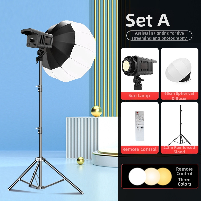 Set de iluminat în studio cu Softbox, cadru metalic, încărcare 2-5 kg, greutate 1,2 kg, pentru fotografie