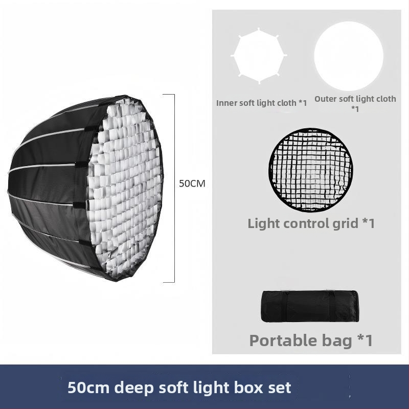 Set de iluminat în studio cu Softbox, cadru metalic, încărcare 2-5 kg, greutate 1,2 kg, pentru fotografie