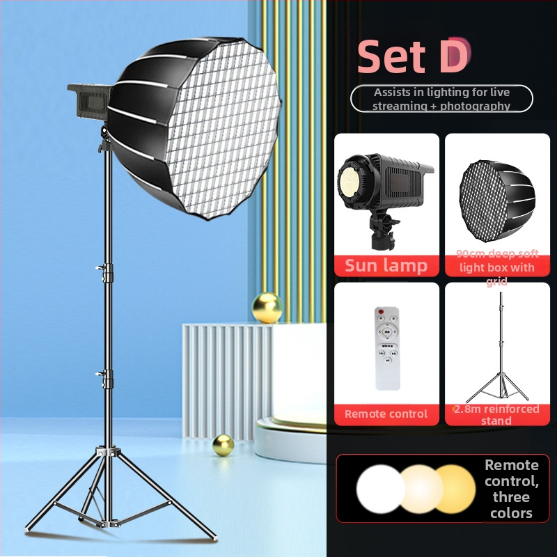 Set de iluminat în studio cu Softbox, cadru metalic, încărcare 2-5 kg, greutate 1,2 kg, pentru fotografie
