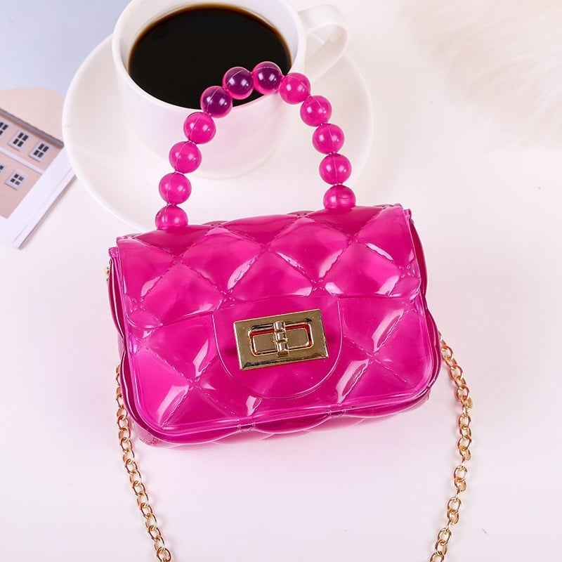 Saiyue чанта за рамо с перлена синджирна дръжка — уличен стил, правоъгълна квадратна форма, чанта с капак, джоб за мобилен телефон