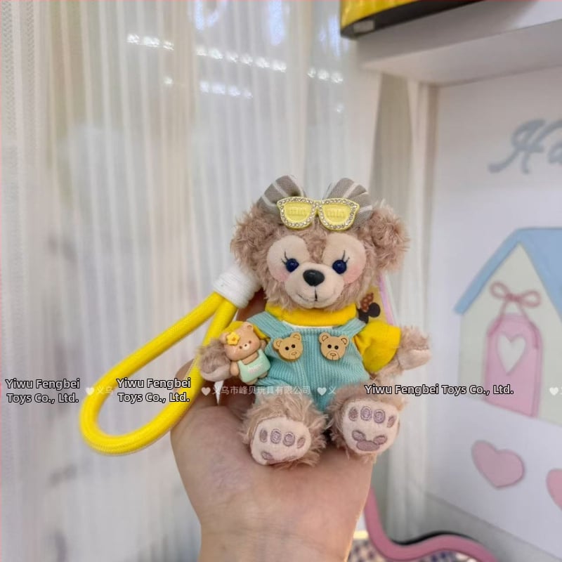 Fengbei λούτρινο αρκουδάκι-κούκλα μενταγιόν – κοντό plush, γέμισμα PP βαμβάκι, καταγωγή Yiwu, κατάλληλο για 14+