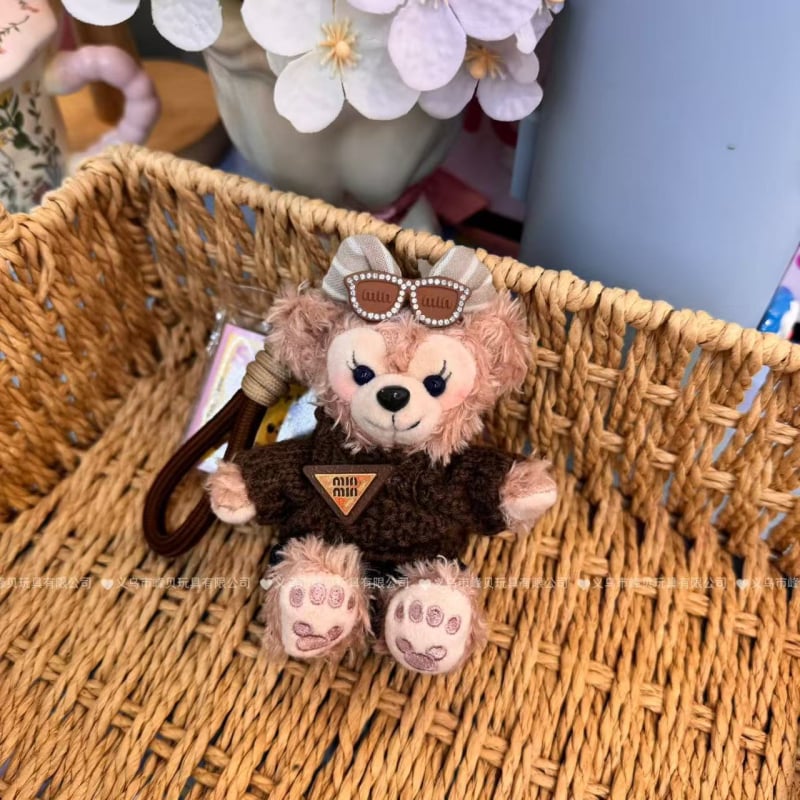 Fengbei λούτρινο αρκουδάκι-κούκλα μενταγιόν – κοντό plush, γέμισμα PP βαμβάκι, καταγωγή Yiwu, κατάλληλο για 14+