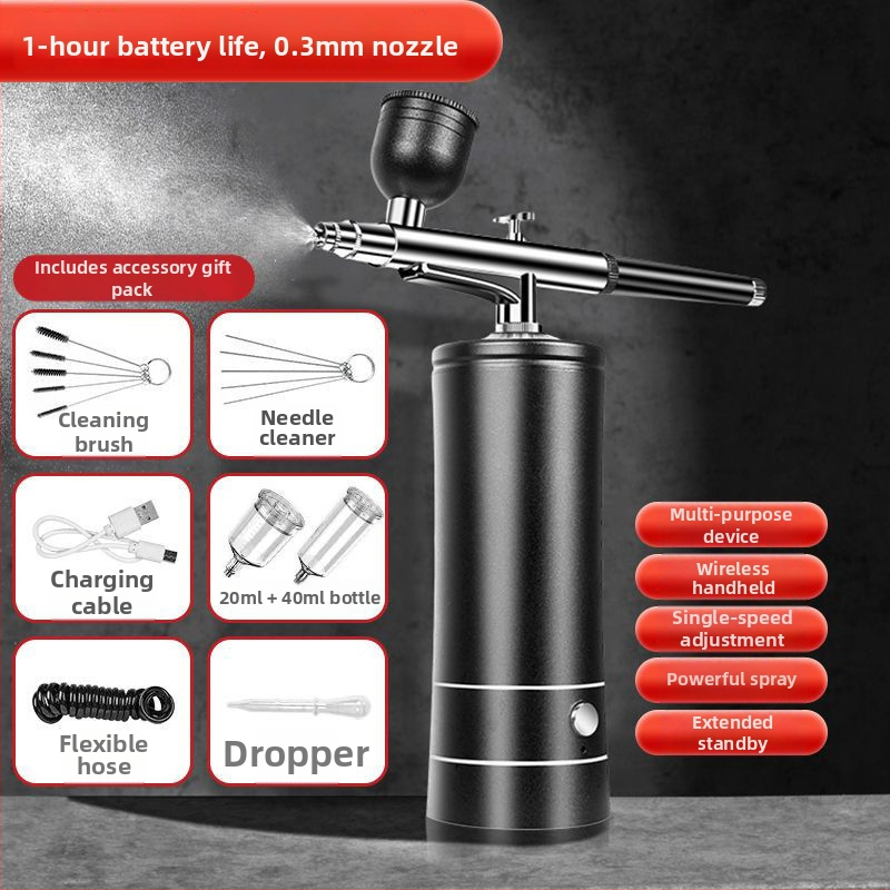 Pistol de aerograf electric pentru manichiură, decorarea prăjiturilor și pictură de modele