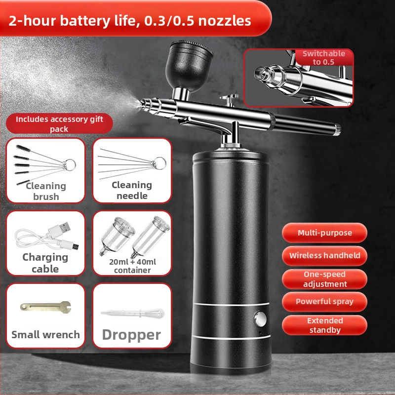 Pistol de aerograf electric pentru manichiură, decorarea prăjiturilor și pictură de modele