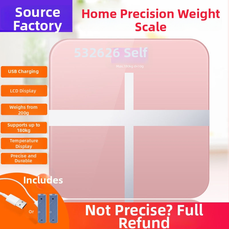 Зареждаема точна интелигентна скала за телесни мазнини за домашна употреба, подходяща за възрастни и деца.