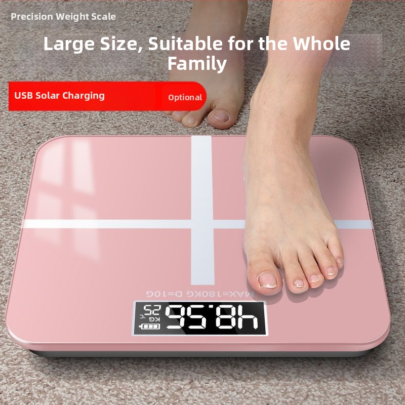 Зареждаема точна интелигентна скала за телесни мазнини за домашна употреба, подходяща за възрастни и деца.