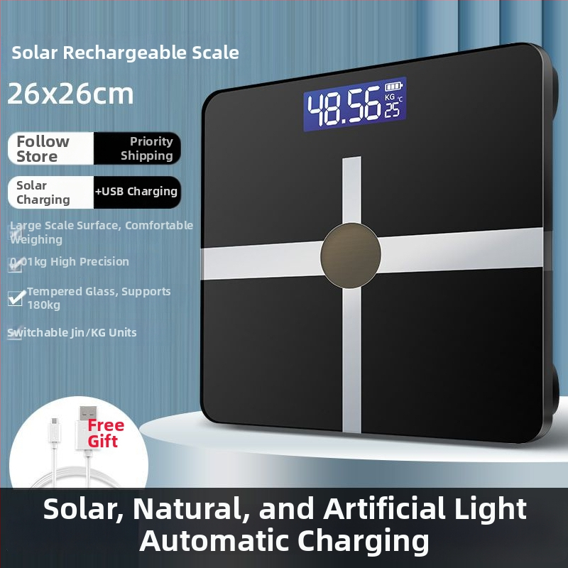 Зареждаема точна интелигентна скала за телесни мазнини за домашна употреба, подходяща за възрастни и деца.