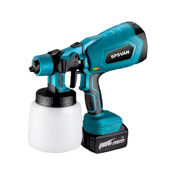 Spsvan ηλεκτρικό πιστόλι ψεκασμού, υψηλή ατμοποίηση για οικιακή απολύμανση και ψεκασμό λατέξ βαφής, επαναφορτιζόμενη μπαταρία λιθίου, 21V