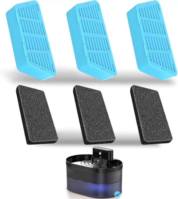 2.2L Фонтан за питейна вода за домашни любимци с инфрачервен сензор, дълготрайна батерия, автоматично въртене на потока, свалящ се дизайн, Type-C кабел за зареждане