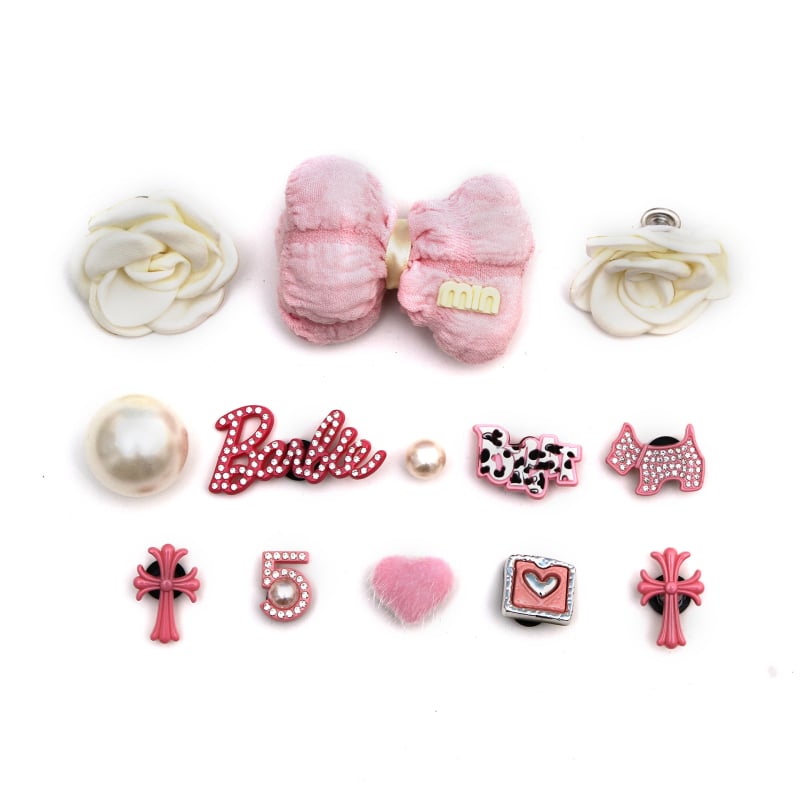 Set Catarame Pentru Încălțăminte cu Flori – Accesorii DIY detașabile pentru încălțăminte casual și papuci, Stil zilnic, vară-toamnă