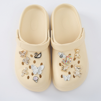 Charmuri metalice pentru Crocs - fluture, floare 3D insectă, accesorii detașabile, stil cataramă Crocs