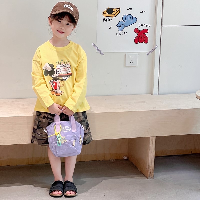 Najlon crossbody torbica za djecu, unisex, za osnovnu školu, s prozračnom podlogom i uzorkom slova