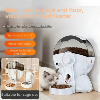 Ferris Wheel умна хранилка за домашни любимци с камера и WiFi, дозатор за котешка храна, модел ZNWS01