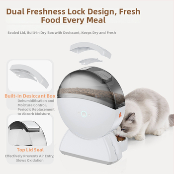 Ferris Wheel умна хранилка за домашни любимци с камера и WiFi, дозатор за котешка храна, модел ZNWS01