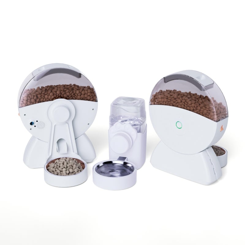 Ferris Wheel умна хранилка за домашни любимци с камера и WiFi, дозатор за котешка храна, модел ZNWS01