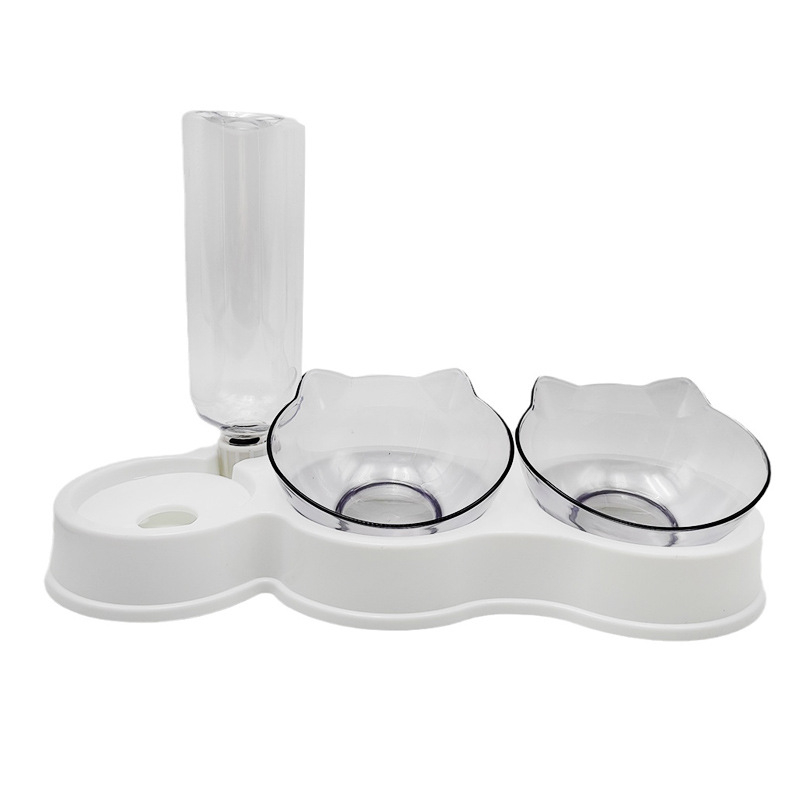 3-в-1 комплект за котки и кучета с автоматичен воден диспенсър и хранилка, модел 145, APP поддръжка, подходящ за кучета и котки, със сваляема част, тегло 303