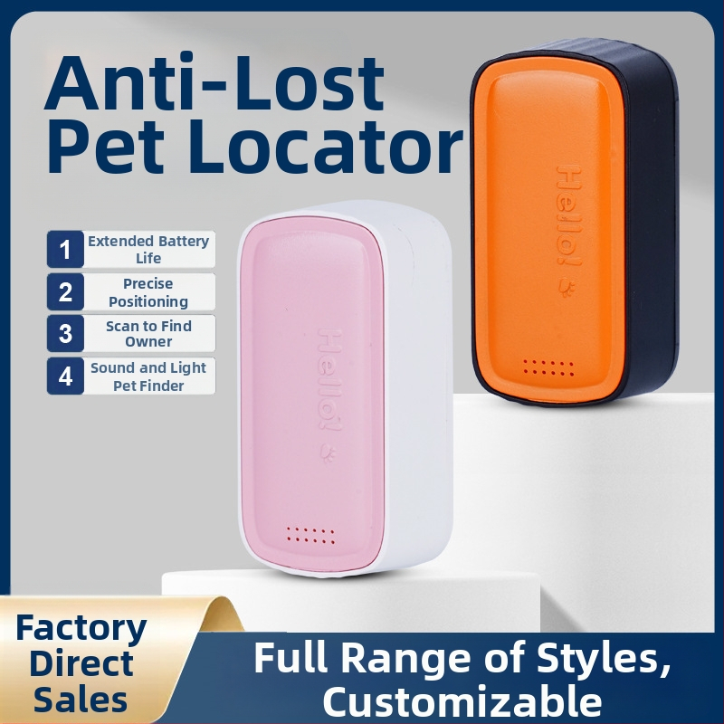 GPS lokátor pre domáce zvieratá – mačky a psy, presné určovanie polohy, model T05a, batéria 1200mAh, ABS/PC materiál, kompatibilný s iOS