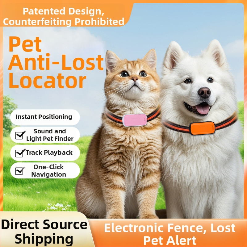 GPS lokátor pre domáce zvieratá – mačky a psy, presné určovanie polohy, model T05a, batéria 1200mAh, ABS/PC materiál, kompatibilný s iOS