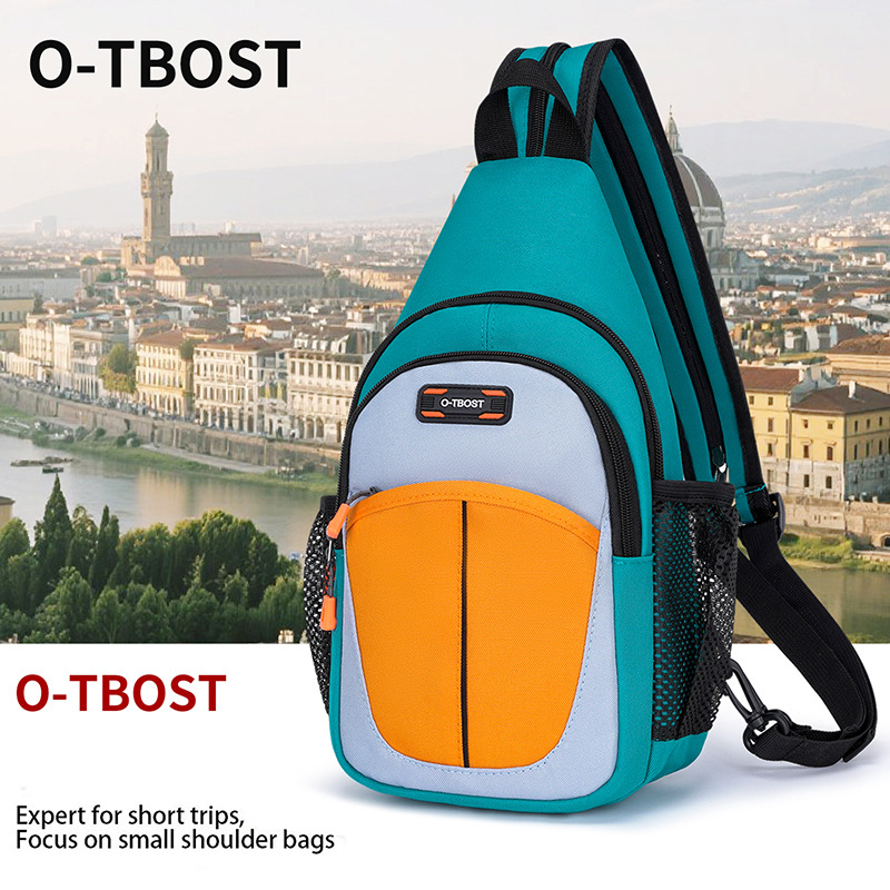 O-TBOST muška prsna torba, Oxford tkanina, vodootporna i otporna na habanje, podstava od poliestera, svakodnevna uporaba