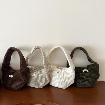 Dječja pletena torbica za novčanik s gumbom u obliku roga, za djevojčice u osnovnoj školi, zima 2025, akrilna vlakna, podstava od vune, dječji i sladak stil