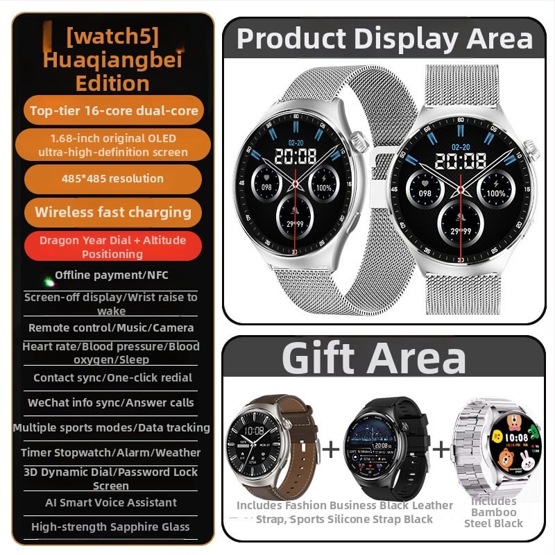 Pametni sat s NFC, praćenje srčanog ritma, zasićenost krvi kisikom, praćenje sna, svakodnevna vodootpornost