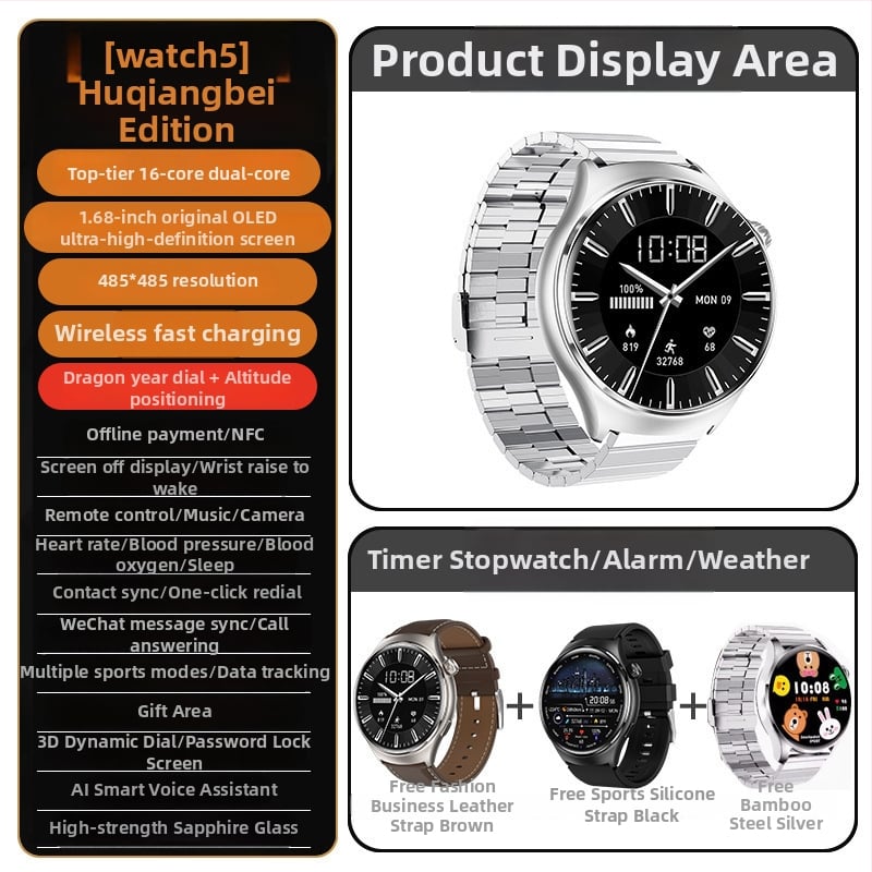 Pametni sat s NFC, praćenje srčanog ritma, zasićenost krvi kisikom, praćenje sna, svakodnevna vodootpornost