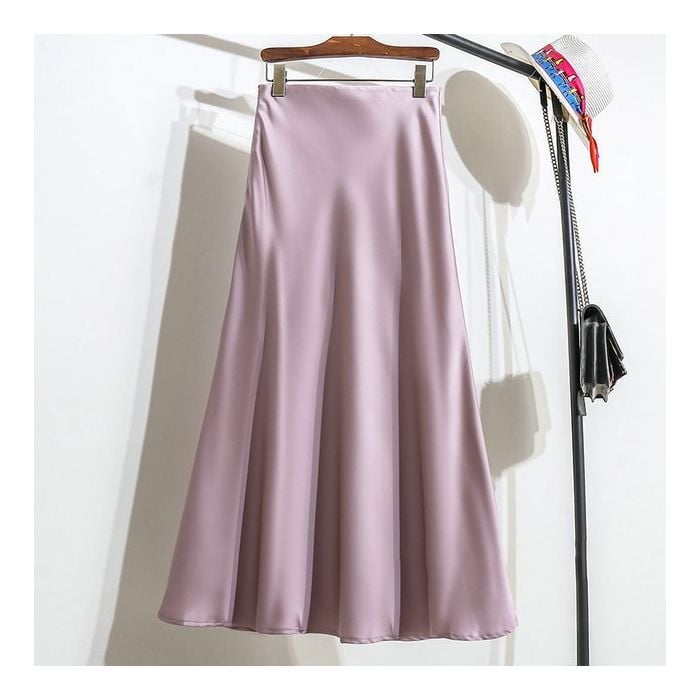 Пола с форма на русалка (фиштейл) и висока талия, дълга, полиестерна