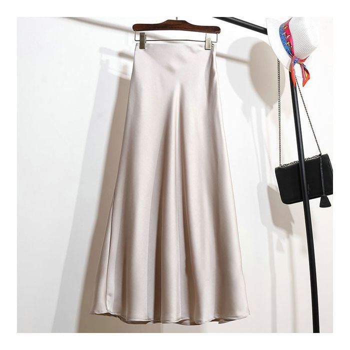 Пола с форма на русалка (фиштейл) и висока талия, дълга, полиестерна