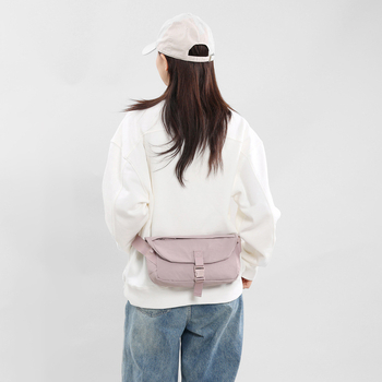 Crossbody torbica za muškarce i žene, torba za prsa i struk, korejski stil, elegantna, lagana, jednobojna, prenosna