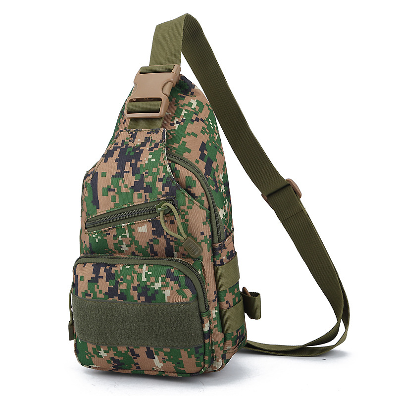 Torba za prsa, taktička crossbody, višestruka upotreba, kamuflažni uzorak, Oxford tkanina