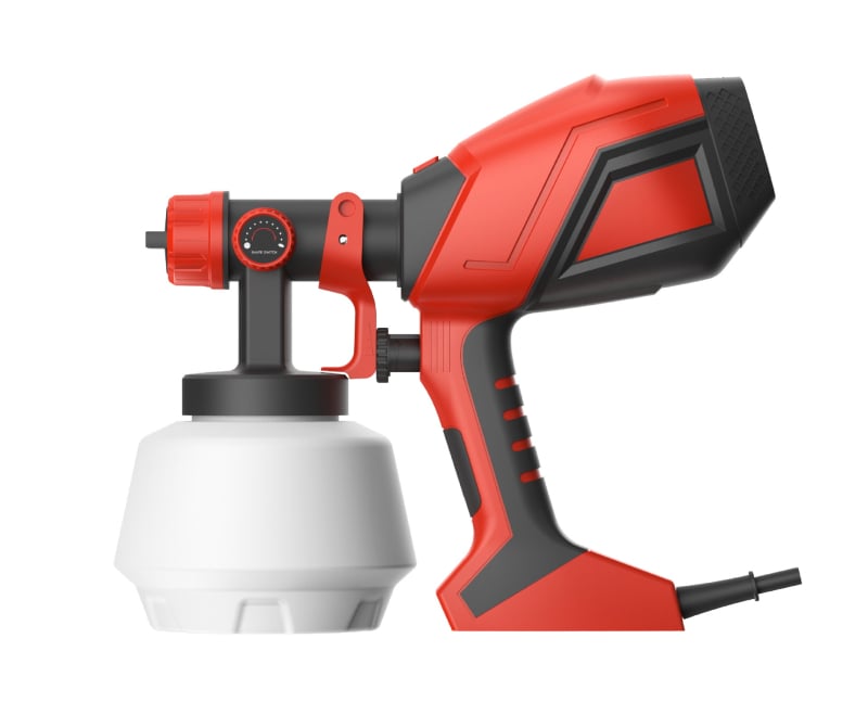 Ηλεκτρικό πιστόλι ψεκασμού με υψηρή ισχύ και υψηλή ατμοποίηση για μπογιά και λατέξ, 220V, κατάλληλο για τοίχους και οροφές